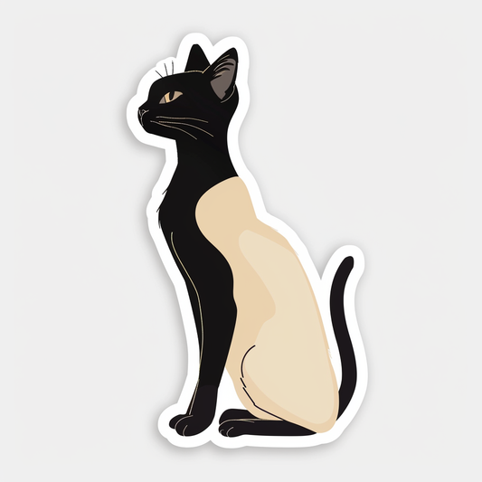 Siamese cat Vinyl Decal Sticker for Car, Laptop, Tumbler and more # F07795