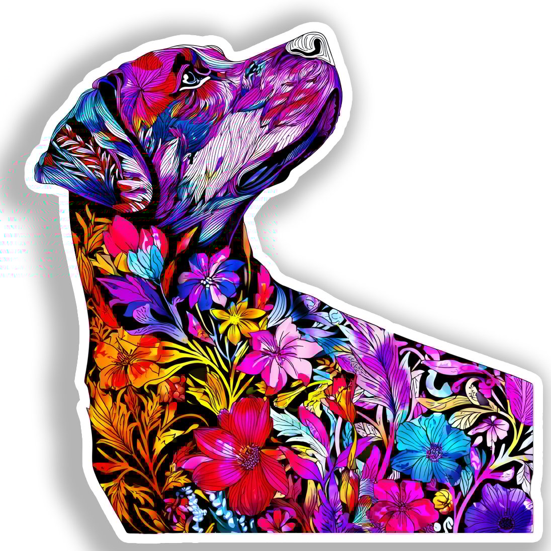 Rottweiler Dog Vinyl Decal Sticker for Car, Laptop, Tumbler and more # A018232-4" x 4"