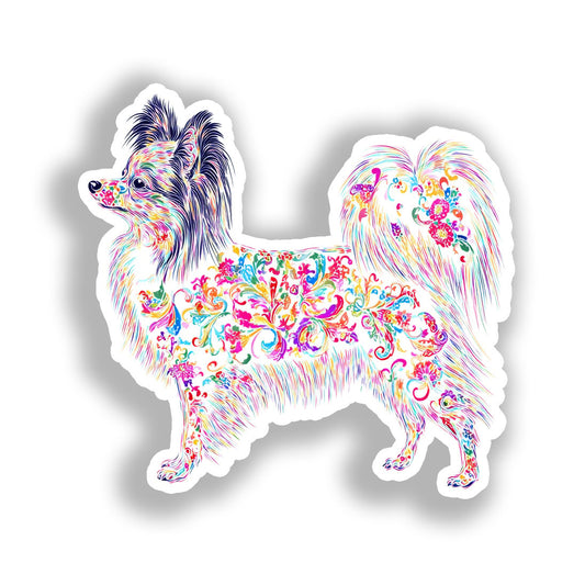 Papillon Dog Vinyl Decal Sticker for Car, Laptop, Tumbler and more # A019276-4" x 4"