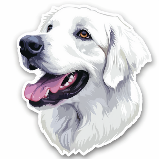 Sticker of Great Pyrenees dog  Vinyl Decal Sticker for Car, Laptop, Tumbler and more # F023680