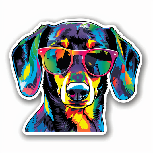 Dachshund Dog Vinyl Decal Sticker for Car, Laptop, Tumbler and more # F013048