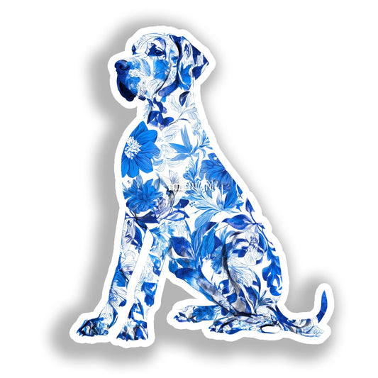 Great Dane Dog Vinyl Decal Sticker for Car, Laptop, Tumbler and more # A019555-4" x 4"