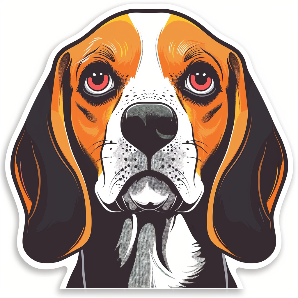 Beagle dog Vinyl Decal Sticker for Car, Laptop, Tumbler and more # F011769