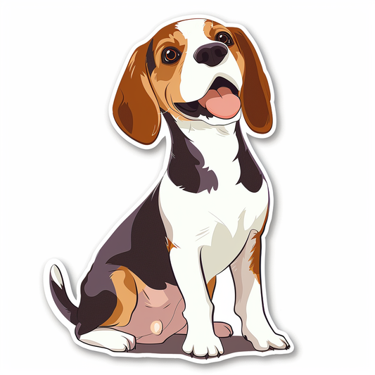 Beagle Dog Vinyl Decal Sticker for Car, Laptop, Tumbler and more # F07341