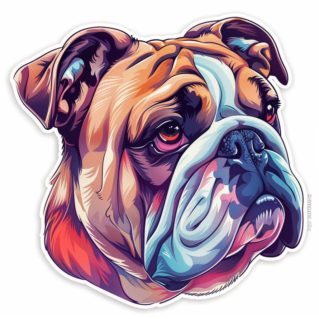 Bulldog Dog Vinyl Decal Sticker for Car, Laptop, Tumbler and more # F07631