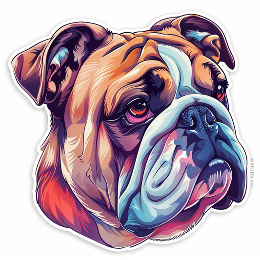 Bulldog Dog Vinyl Decal Sticker for Car, Laptop, Tumbler and more # F07631