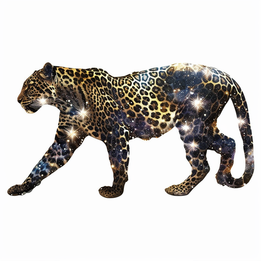 Leopard majestic Expressive surreal Vinyl Decal Sticker for Car, Laptop, Tumbler and more # F022505