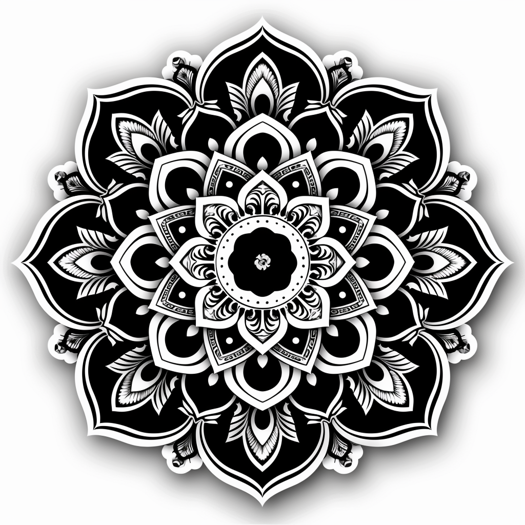 Mandala Vinyl Decal Sticker for Car, Laptop, Tumbler and more # F08248