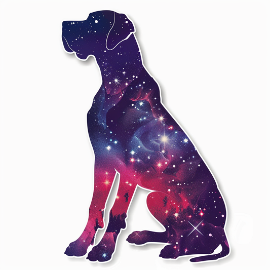 Great Dane Dog Expressive surreal Vinyl Decal Sticker for Car, Laptop, Tumbler and more # F022775