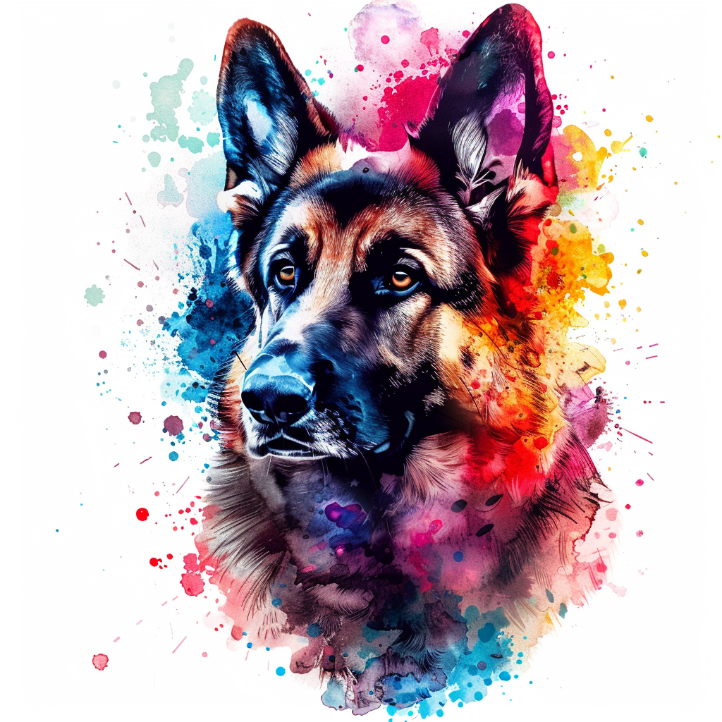 German Shepherd Dog Vinyl Decal Sticker for Car, Laptop, Tumbler and more # F011636