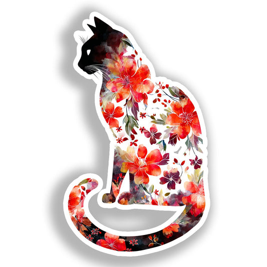 Balinese Cat Vinyl Decal Sticker for Car, Laptop, Tumbler and more # A018715-4" x 4"