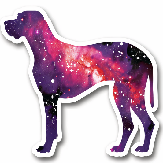 Adorable Great Dane Dog Expressive surreal Vinyl Decal Sticker for Car, Laptop, Tumbler and more # F017967