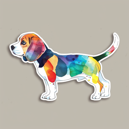 Beagle dog Vinyl Decal Sticker for Car, Laptop, Tumbler and more # F012024