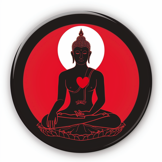Buddha majestic Expressive surreal Vinyl Decal Sticker for Car, Laptop, Tumbler and more # F017086