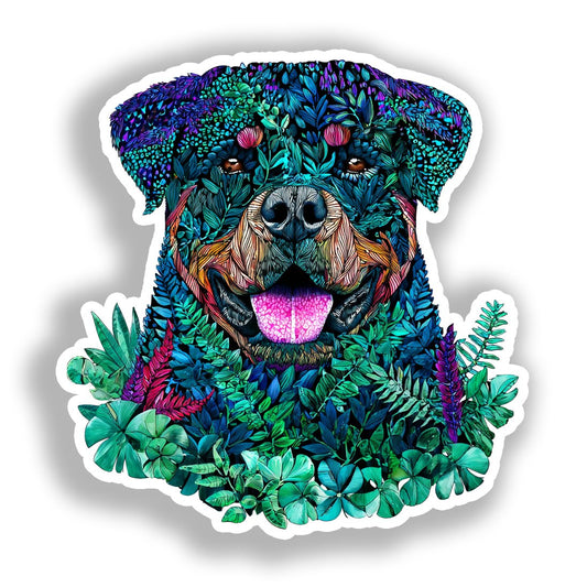 Rottweiler Dog Vinyl Decal Sticker for Car, Laptop, Tumbler and more # A018081-4" x 4"