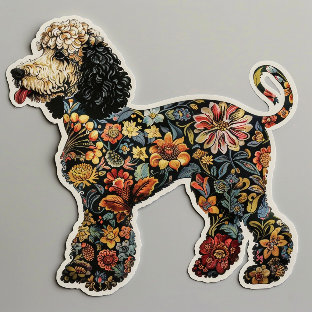 Poodle Dog heartcore Vinyl Decal Sticker for Car, Laptop, Tumbler and more # F012268