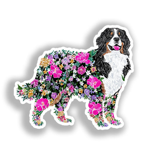 Bernese Mountain Dog Vinyl Decal Sticker for Car, Laptop, Tumbler and more # A018628-4" x 4"