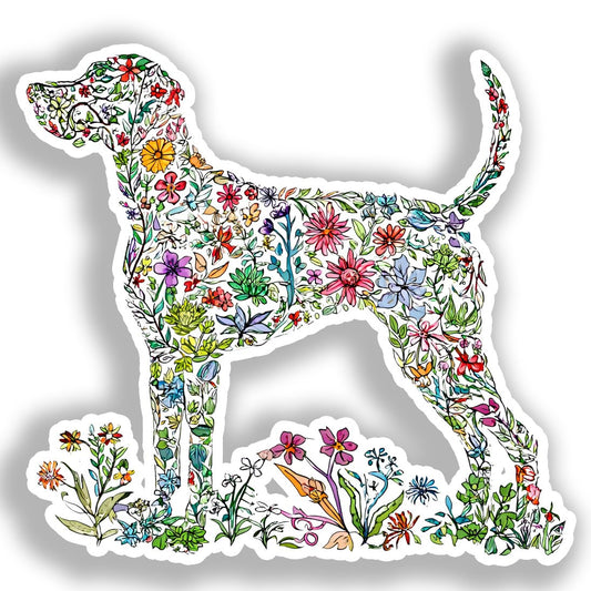 Large Breed Dog Vinyl Decal Sticker for Car, Laptop, Tumbler and more # A019409-4" x 4"