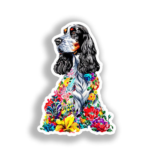 Medium Breed Dog Vinyl Decal Sticker for Car, Laptop, Tumbler and more # A019417-4" x 4"