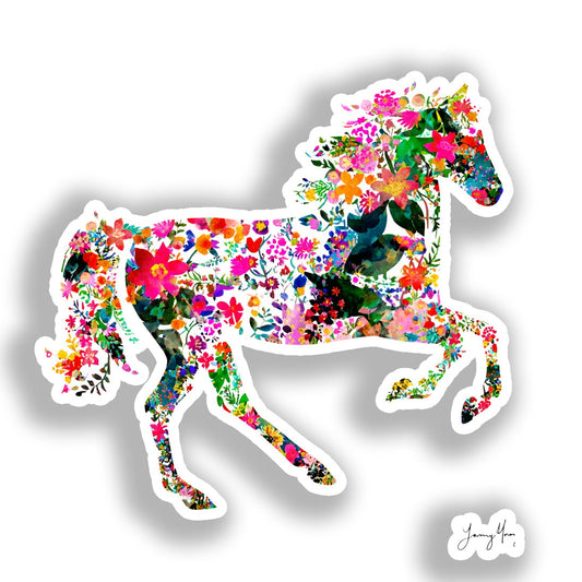 Horse Vinyl Decal Sticker for Car, Laptop, Tumbler and more # A019133-4" x 4"