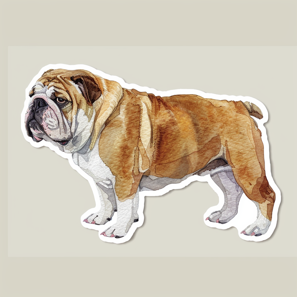 Bulldog Dog Vinyl Decal Sticker for Car, Laptop, Tumbler and more # F07511
