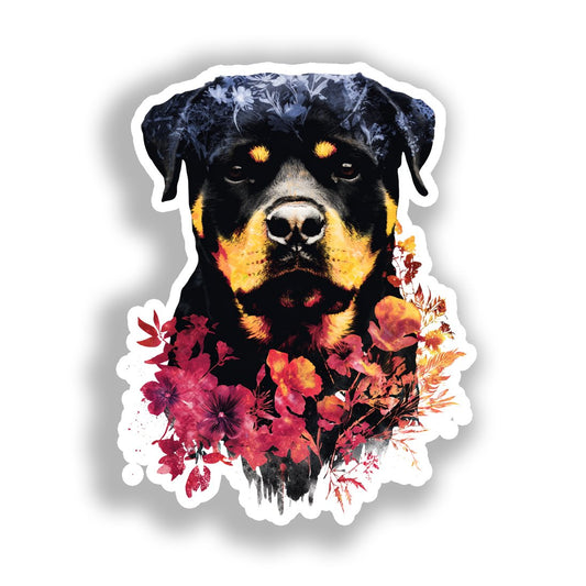 Rottweiler Dog Vinyl Decal Sticker for Car, Laptop, Tumbler and more # A019214-4" x 4"