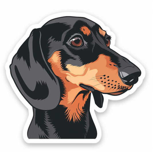 Dachshund Dog Vinyl Decal Sticker for Car, Laptop, Tumbler and more # F013127