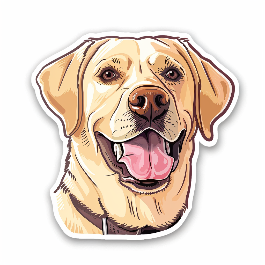 Labrador Retriever Dog Vinyl Decal Sticker for Car, Laptop, Tumbler and more # F07422