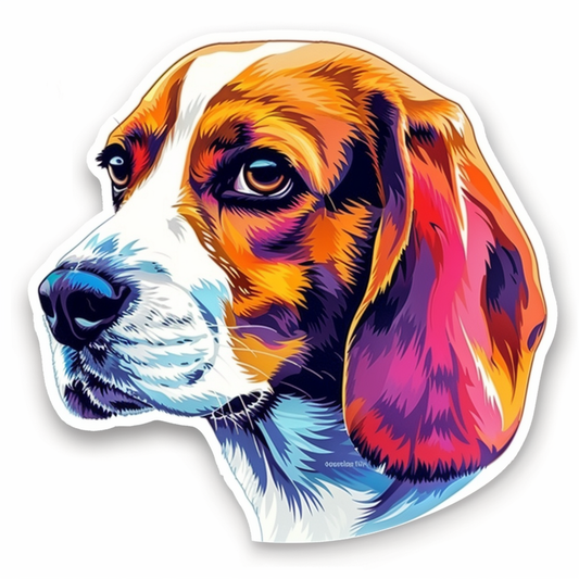 Beagle dog Vinyl Decal Sticker for Car, Laptop, Tumbler and more # F012162