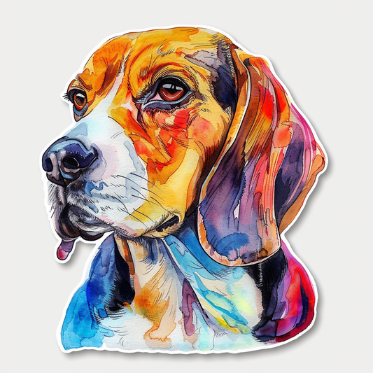 Beagle dog Vinyl Decal Sticker for Car, Laptop, Tumbler and more # F012093