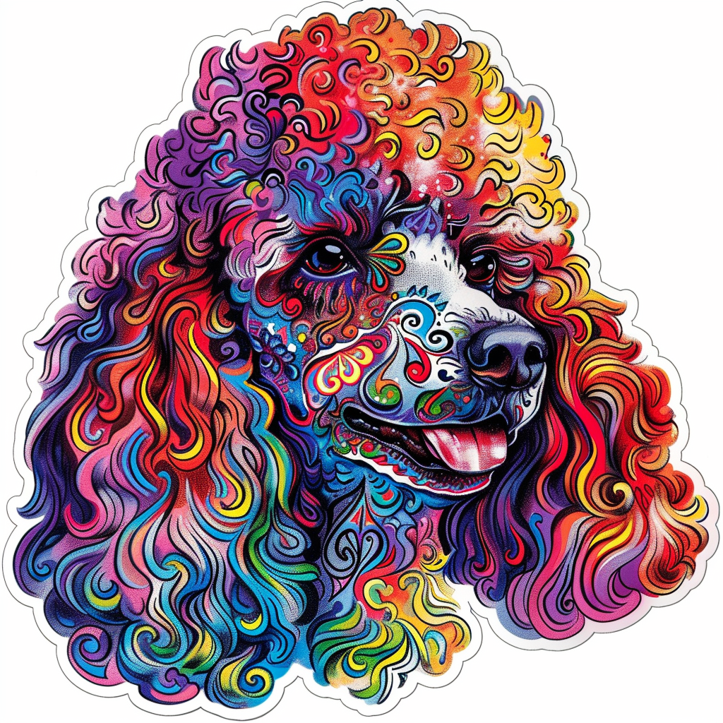 Poodle Dog Vinyl Decal Sticker for Car, Laptop, Tumbler and more # F012629