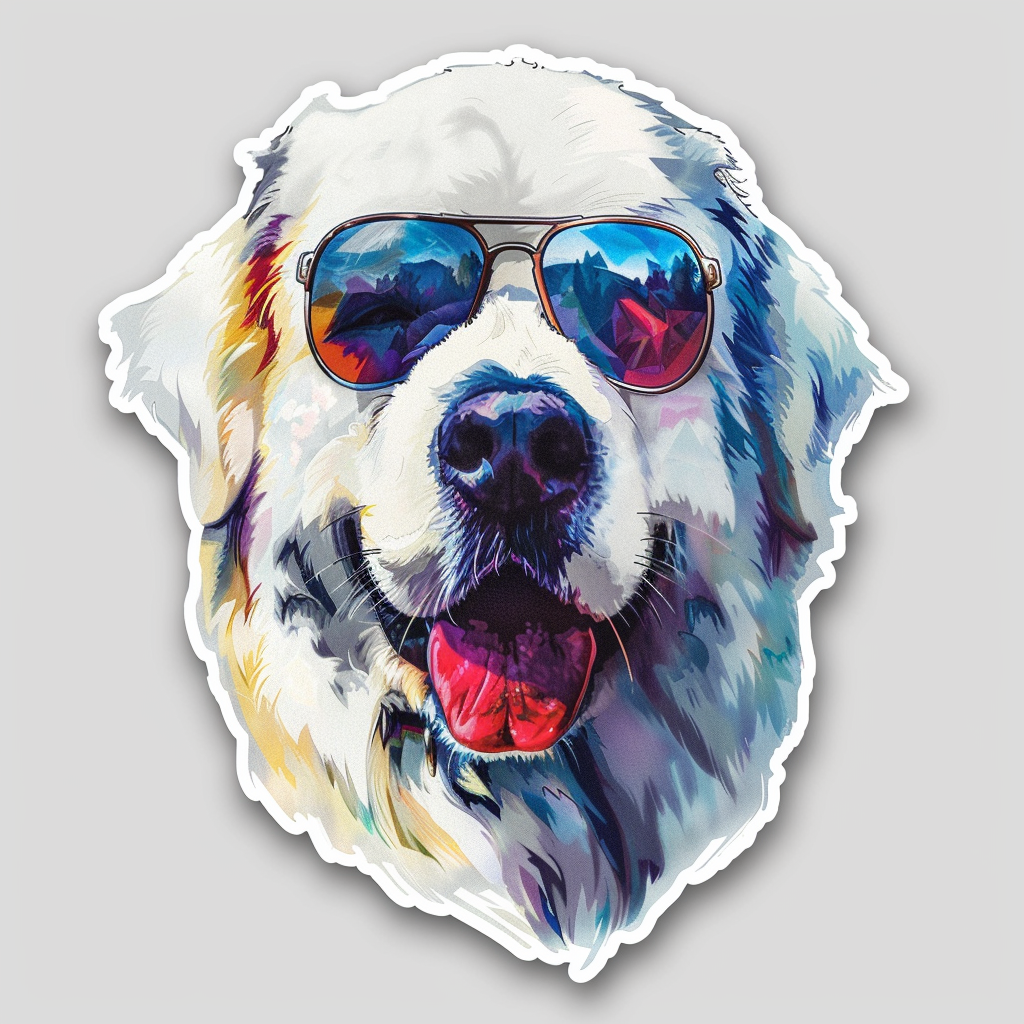 Great Pyrenees dog  Vinyl Decal Sticker for Car, Laptop, Tumbler and more # F023711