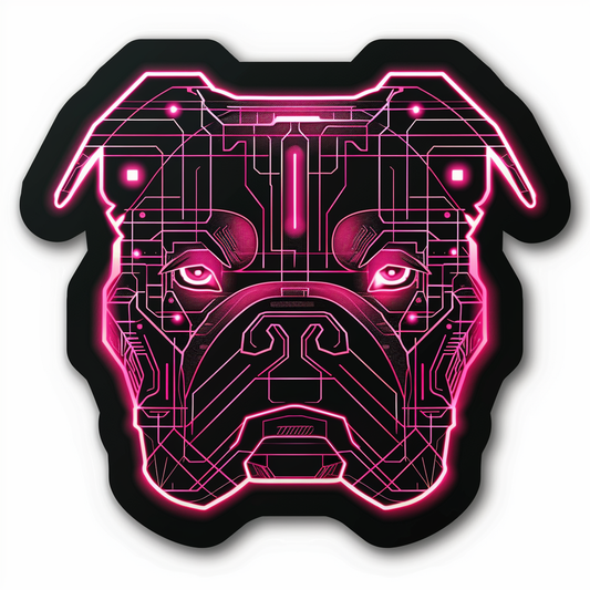 Bulldog Dog majestic Expressive surreal Vinyl Decal Sticker for Car, Laptop, Tumbler and more # F017612