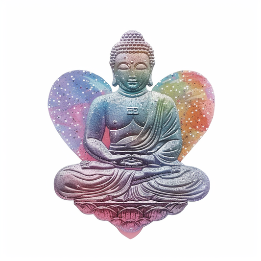 Sticker of a Buddha majestic Expressive surreal Vinyl Decal Sticker for Car, Laptop, Tumbler and more # F017238