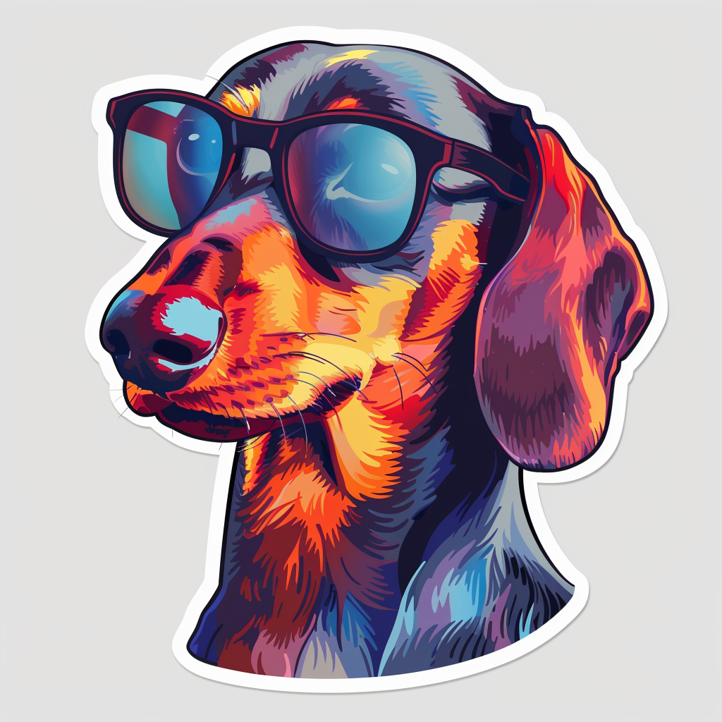 Dachshund Dog Vinyl Decal Sticker for Car, Laptop, Tumbler and more # F013055