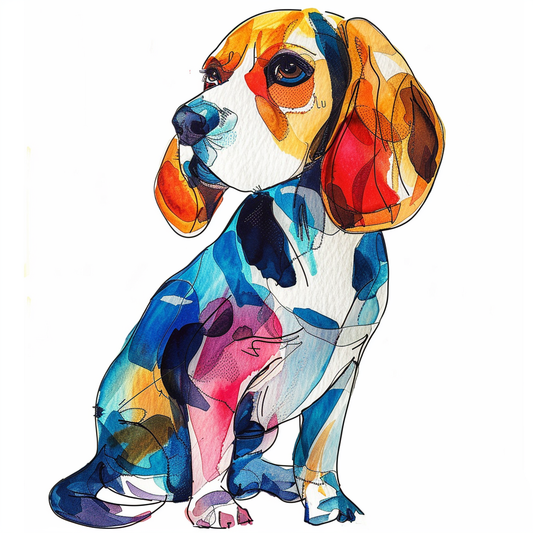 Beagle dog Vinyl Decal Sticker for Car, Laptop, Tumbler and more # F012121