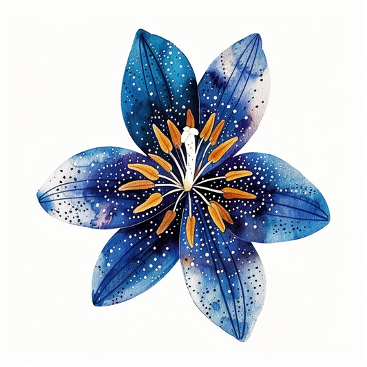 Lily flower majestic Expressive surreal Vinyl Decal Sticker for Car, Laptop, Tumbler and more # F023181