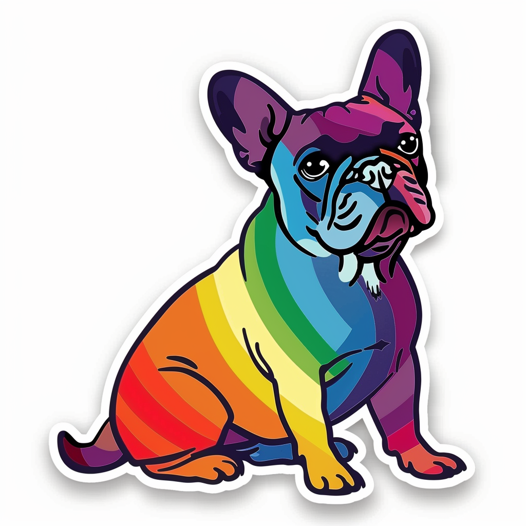 French Bulldog Vinyl Decal Sticker for Car, Laptop, Tumbler and more # F07429