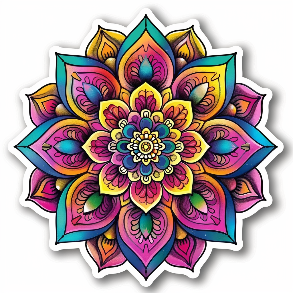 Mandala Vinyl Decal Sticker for Car, Laptop, Tumbler and more # F08133