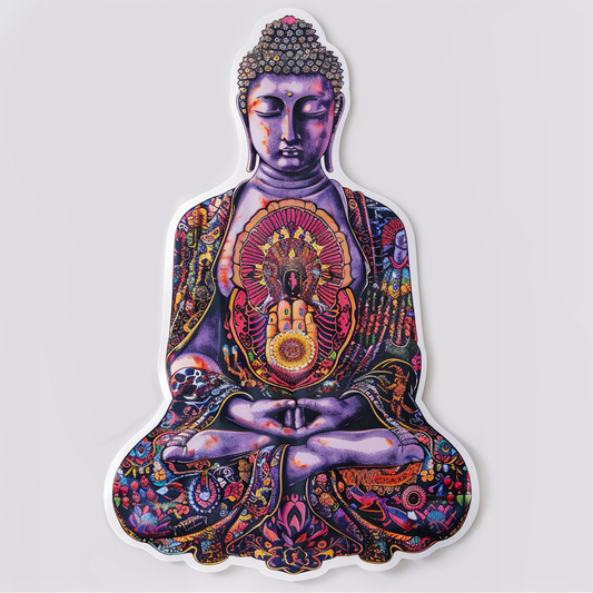 Buddha majestic Expressive surreal Vinyl Decal Sticker for Car, Laptop, Tumbler and more # F017007