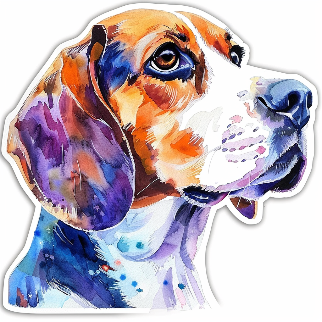 Beagle dog Vinyl Decal Sticker for Car, Laptop, Tumbler and more # F012118