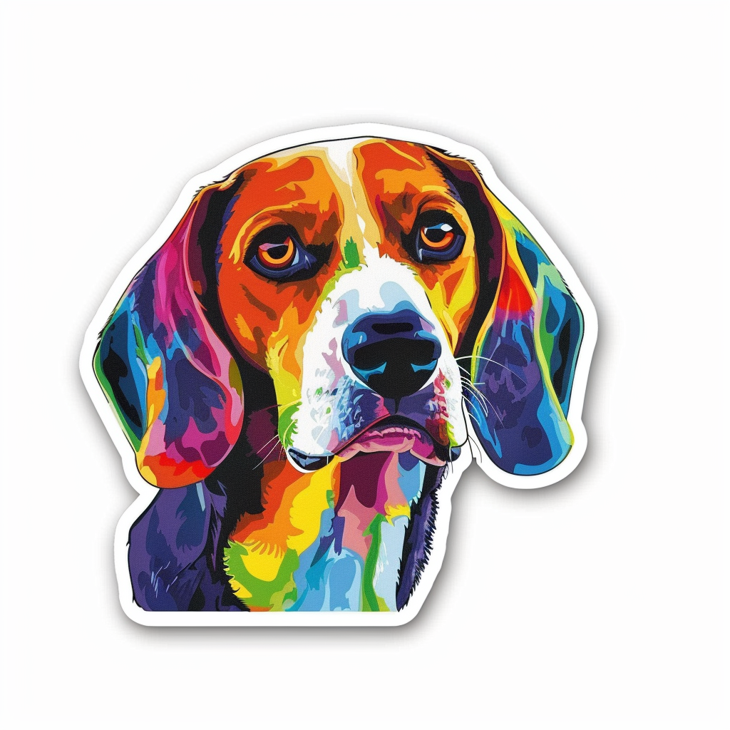 Beagle dog Vinyl Decal Sticker for Car, Laptop, Tumbler and more # F012155