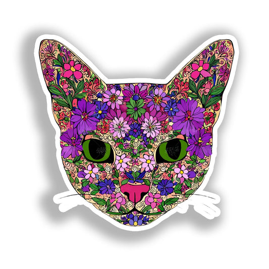 Abyssian Cat Vinyl Decal Sticker for Car, Laptop, Tumbler and more # A018838-4" x 4"