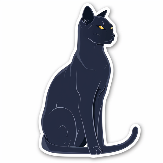 Russian Blue cat Vinyl Decal Sticker for Car, Laptop, Tumbler and more # F07891