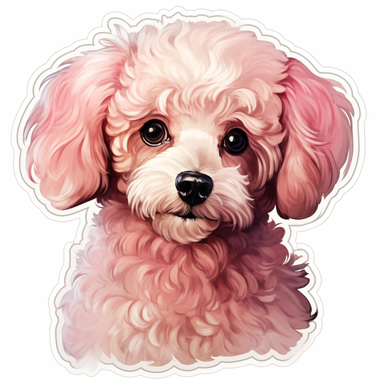 Poodle dog Vinyl Decal Sticker for Car, Laptop, Tumbler and more # F012182