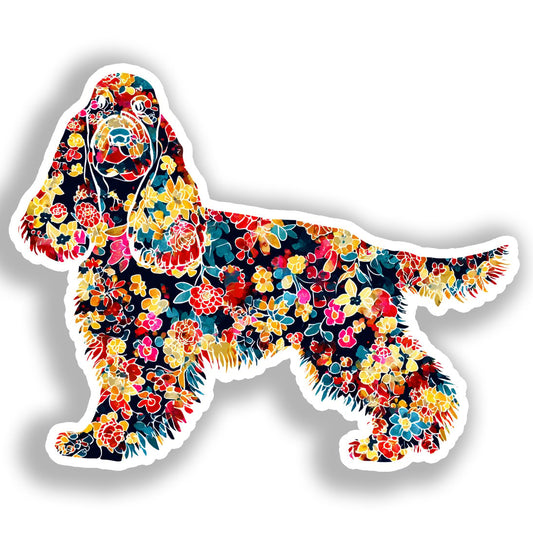 Cocker Spaniel Dog Vinyl Decal Sticker for Car, Laptop, Tumbler and more # A019785-4" x 4"