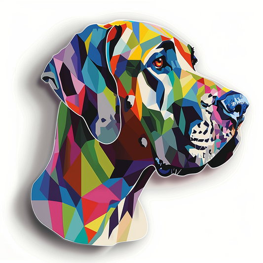 Great Dane Dog Expressive surreal Vinyl Decal Sticker for Car, Laptop, Tumbler and more # F022904