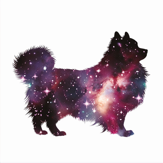 Sticker of a Pomeranian Dog galaxy majestic Expressive surreal Vinyl Decal Sticker for Car, Laptop, Tumbler and more # F013950