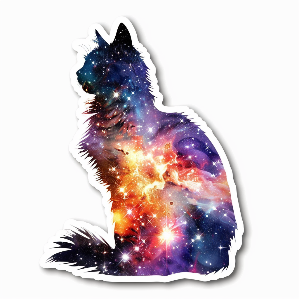 Adorable Turkish Angora Cat  Vinyl Decal Sticker for Car, Laptop, Tumbler and more # F020912-4" x 4"