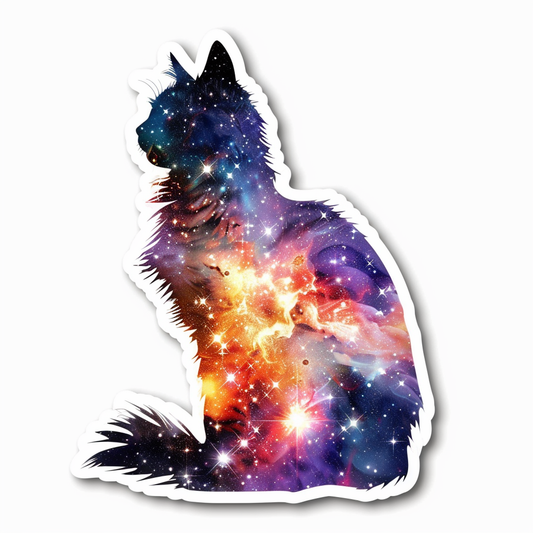 Adorable Turkish Angora Cat  Vinyl Decal Sticker for Car, Laptop, Tumbler and more # F020912-4" x 4"